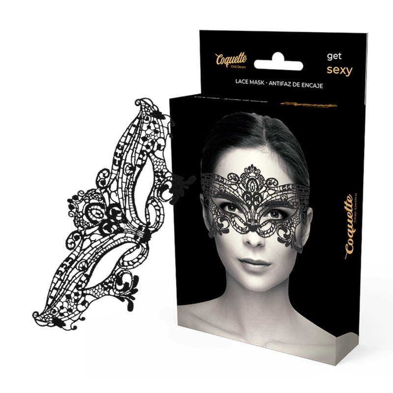 Chic Desire Lace Mask Black - Elegant Eye Accessory