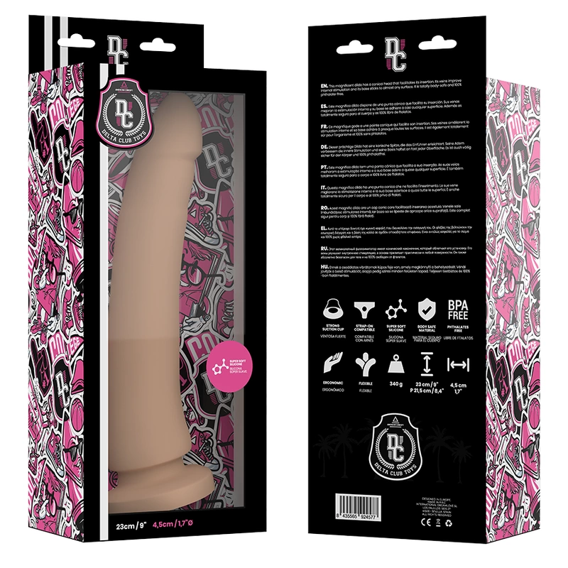 Delta Club Model Silikonowy 23 cm anatomiczny