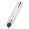 Silver Compact USB Rechargeable Vibrating Bullet 8 cm