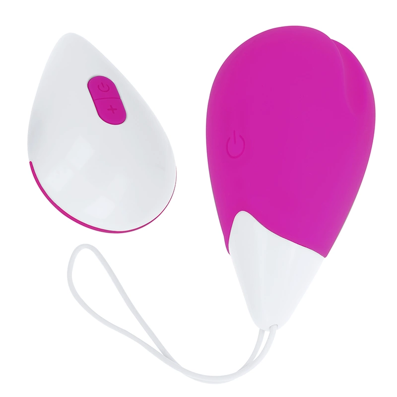 Textured Vibrating Egg 10 Modes Purple-White Compact Design