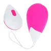 Textured Vibrating Egg 10 Modes Pink & White USB Rechargeable