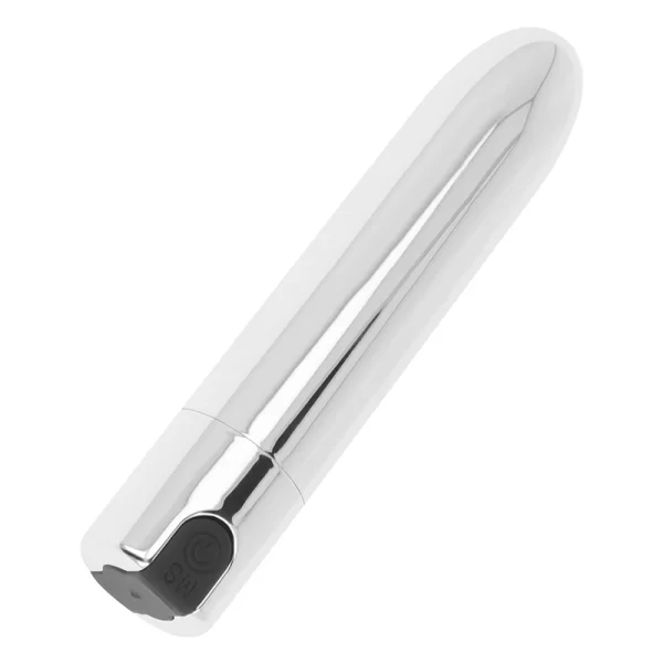Silver Intimate Stimulation Bullet 9.5 cm USB Rechargeable