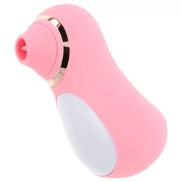 Vibrating Tongue Intimate Device 10 Modes White-Gold Rechargeable