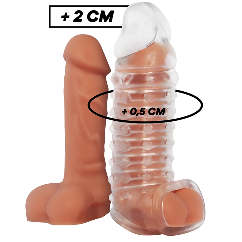 V11 Transparent Extension Sheath - Adjustable TPE Intimate System