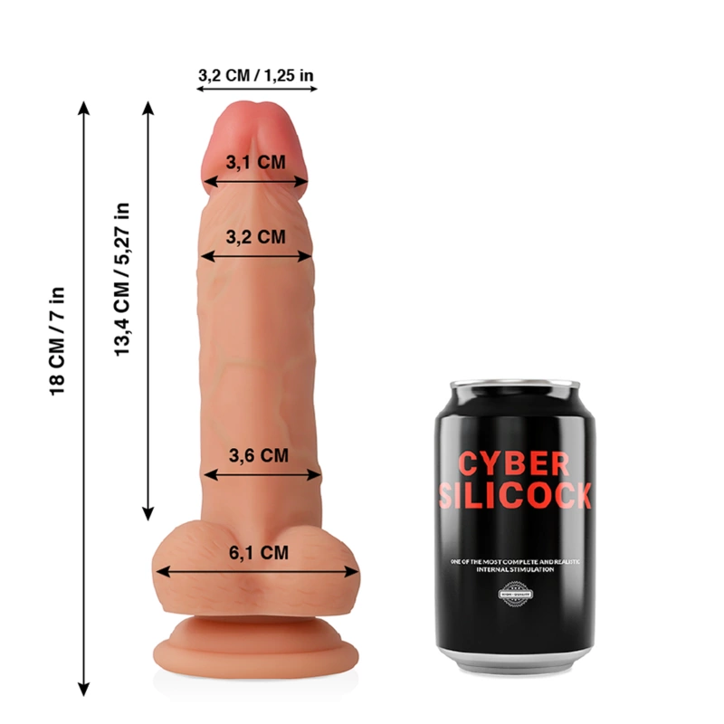 CYBERSILICOK Connor Liquid Silicone Model 20.5cm Skin-Tone Intimate Machine CYBERSILICOK Connor Liquid Silicone Model 20.5cm Skin-Tone Intimate Machine