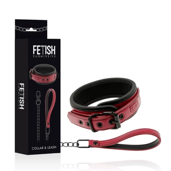 Dark Room Neoprene Chain Collar & Cuffs Set