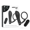 Toys Black Rechargeable Anal Plug & Ring Set with Remote Control Toys Black Rechargeable Anal Plug & Ring Set with Remote Control