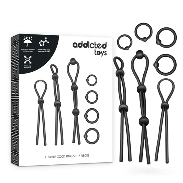 Toys Flexible Silicone Ring Set 7 pcs - Universal Fit