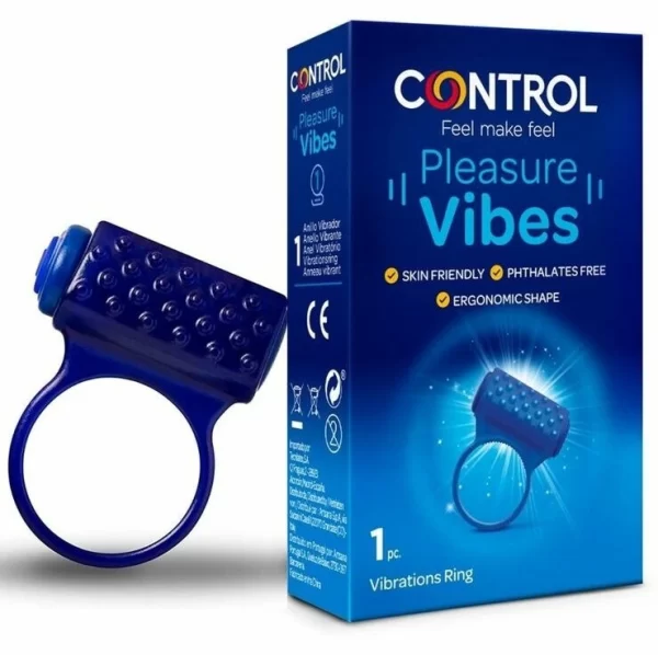 Pleasure Vibes Vibrating Ring Ergonomic Silicone 20min Use