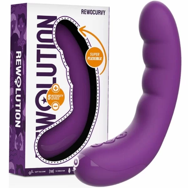 RewoCurvy Flexible Rechargeable Vibrating System 17cm Pink