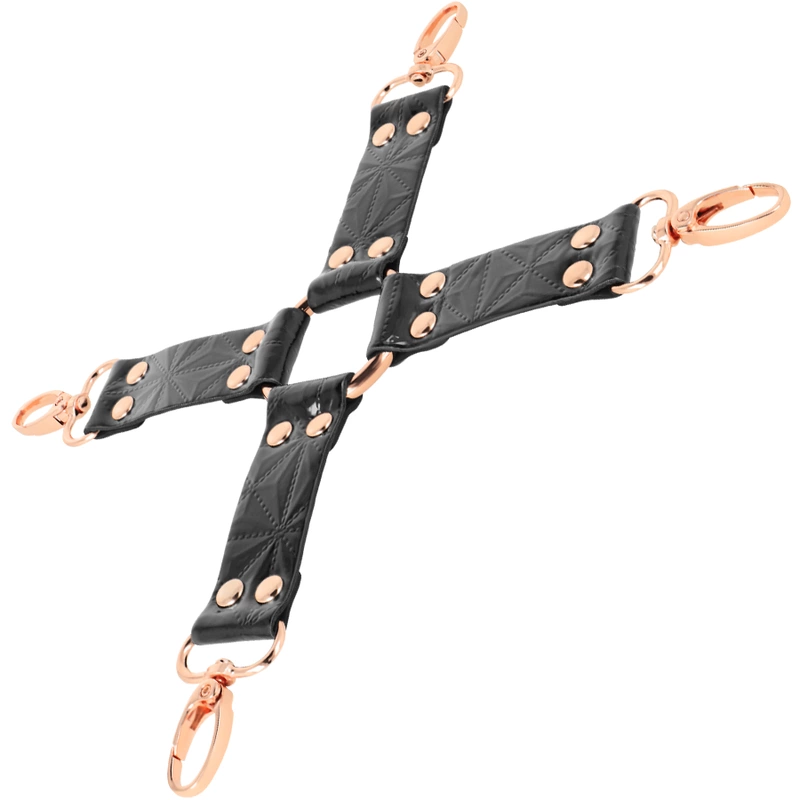 Begme Black Edition - krawat z wegaÅ„skiej skory z podszewkÄ… neoprenowÄ…