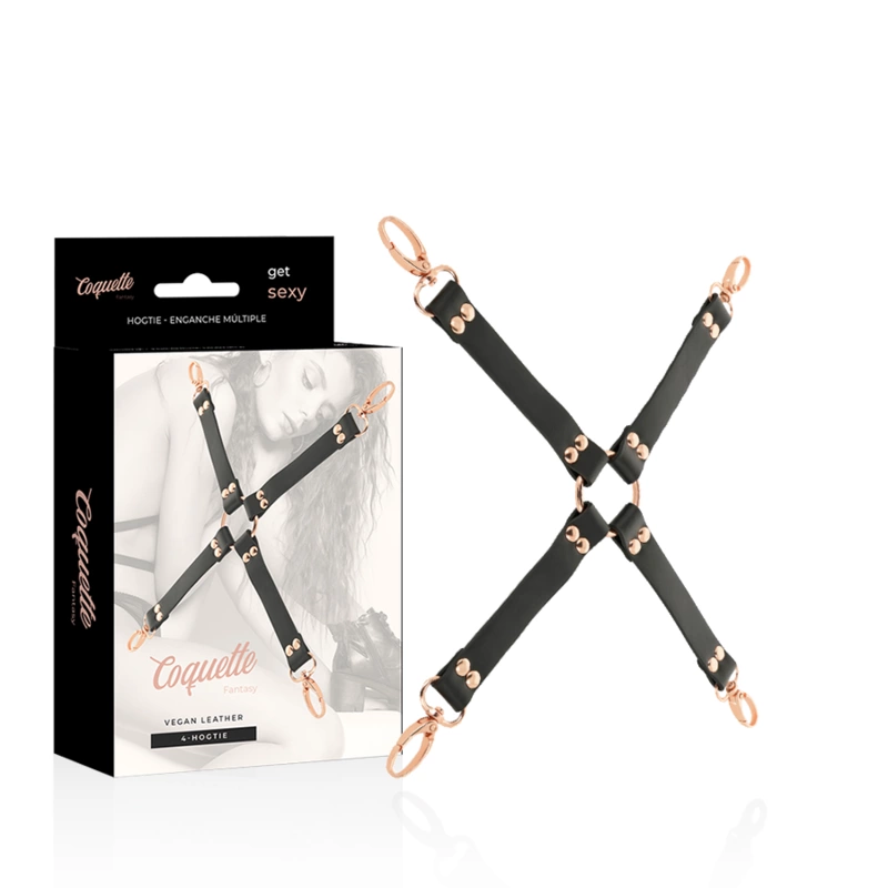 Chic Desire Fantasy Vegan Leather Hog Tie - Durable Bondage Restraint