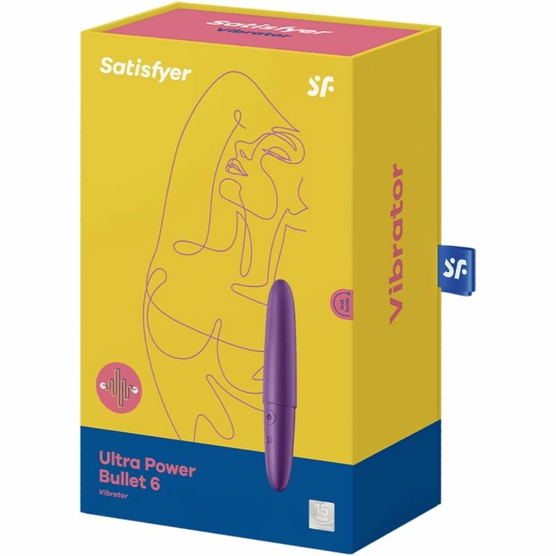 Satisfyer Ultra Power Bullet 6 Fioletowy - Mini urzÄ…dzenie wibracyjne IPX7