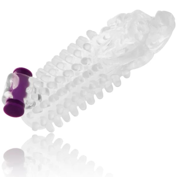 Dragon Sheath Silicone Extension with Vibrating Module 12cm
