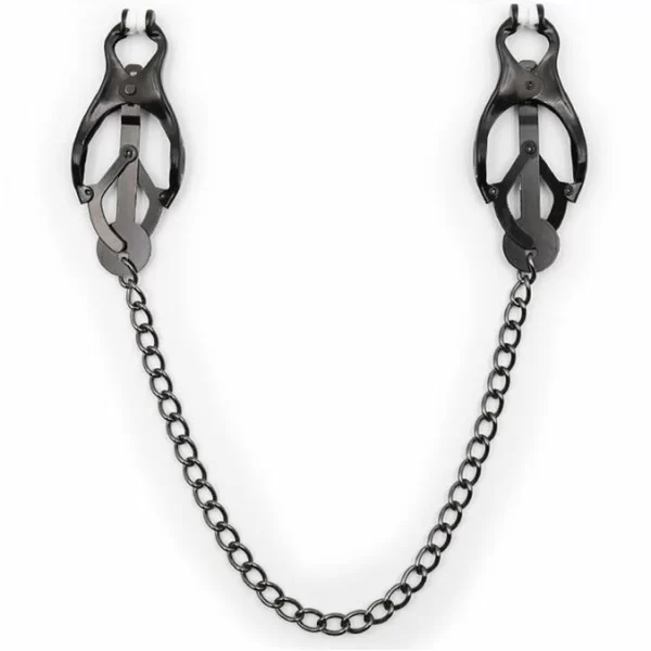 Adjustable Nipple Clamps with Black Metal Chain