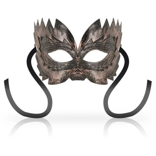 Venetian Style Mask Copper - Embossed Design