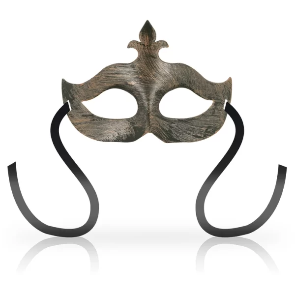 Fleur de Lis Copper Mask - Rigid Unisex Venetian Style