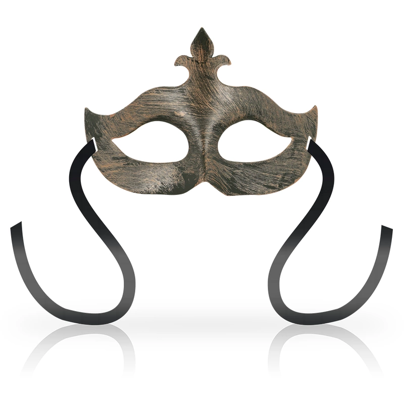 Fleur de Lis Copper Mask - Rigid Unisex Venetian Style