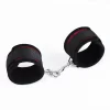 Scandal Adjustable Wrist Restraints - Black-Red