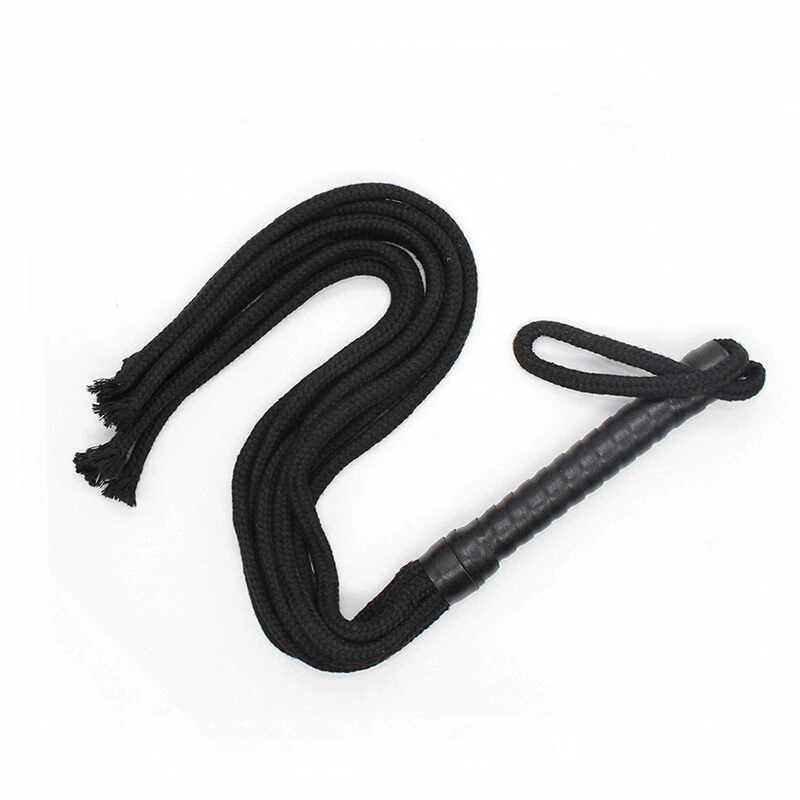 Ohmama Fetish linowy bicz 56cm - wytrzymaÅ‚y akcesorium PCV/drewno