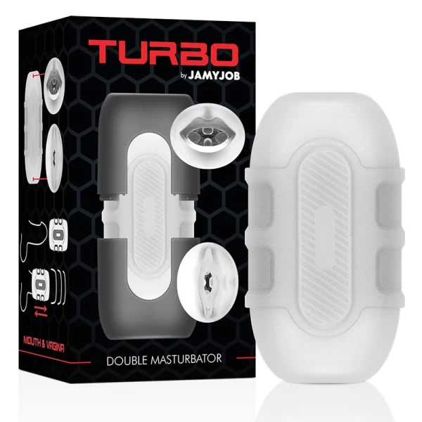 Turbo Dual-Entry Intimate Machine - Textured Sleeve