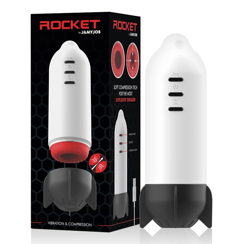 Rocket Intimate Device Soft Compression & Vibration USB Rechargeable