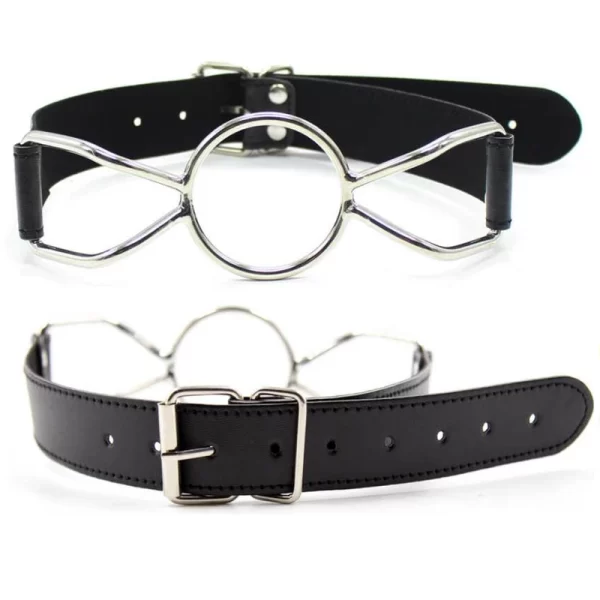 FETISH Spider Mouth Gag M 4.5cm Body-Safe PVC/Iron Black