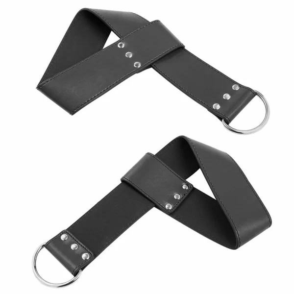 OHMAMA Fetish - Regulowane mankiety z podwieszeniem z PVC uniwersalne