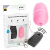 Remote-Controlled Wireless Vibrating Egg Pink 10 Modes ABS 6cm - Anelma Remote-Controlled Wireless Vibrating Egg Pink 10 Modes ABS 6cm