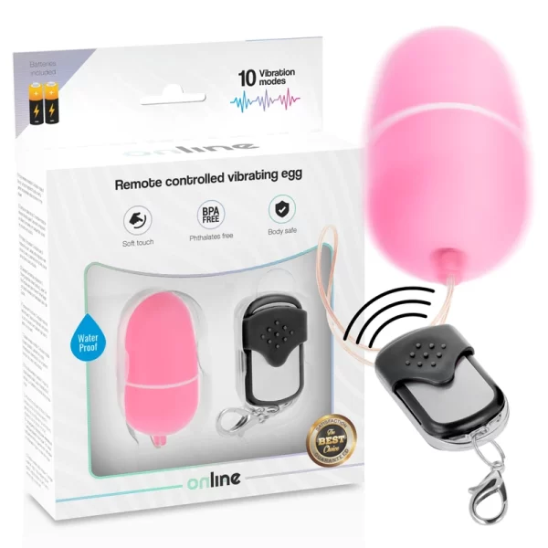 Remote Control Vibrating Egg Pink - 10 Modes