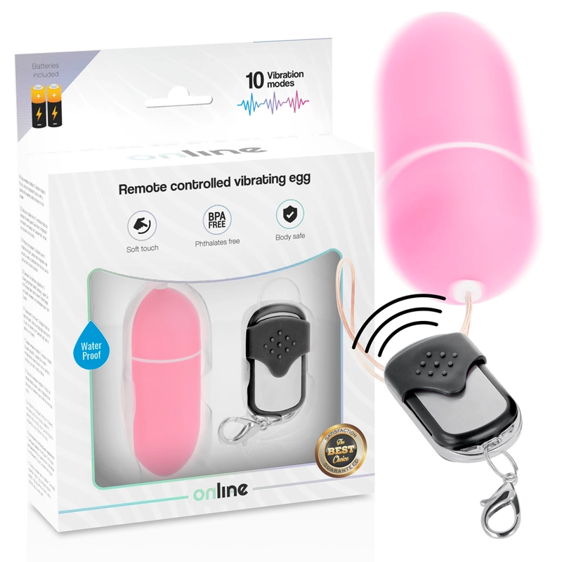 Remote Control Vibrating Egg Pink