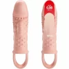 Cecelia Vibrating Extension Sleeve Natural TPR Adjustable Fit Cecelia Vibrating Extension Sleeve Natural TPR Adjustable Fit