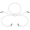 Metal System - 4 Nipple Clamps with Chain Necklace