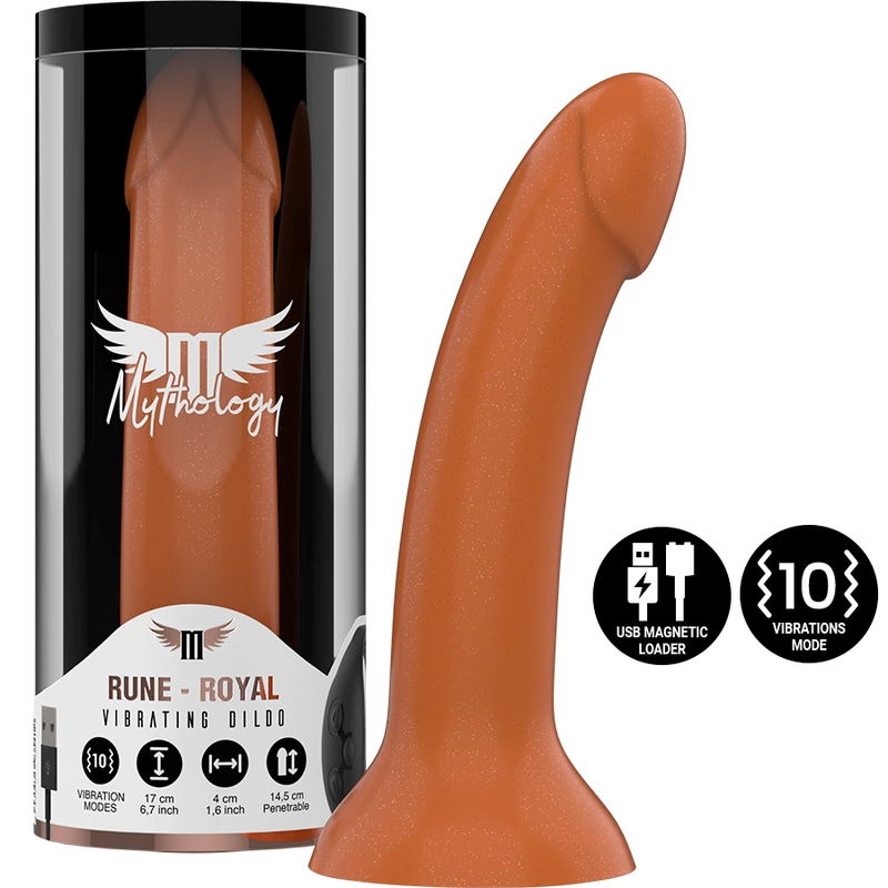 Rune Royal Wireless Vibrating Intimate Device - Gold Silicone
