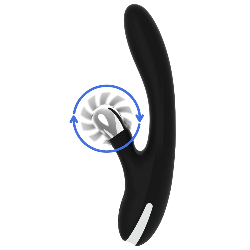 Black&Silver Grimm Wave - silikonowy model z funkcjÄ… fali i Å‚adowaniem USB