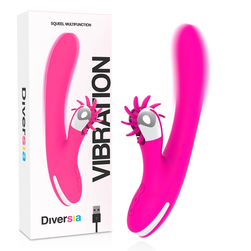 Bunny Vibrating 24 cm - Ergonomic Silicone Intimate Device USB