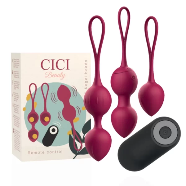 Premium Silicone Kegel Training Set 3pcs Vibrating & Remote