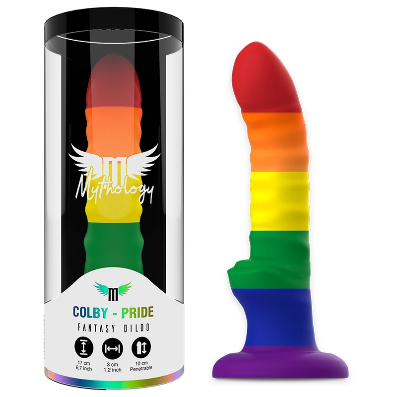 Her Colby Pride Silicone Model - Flexible Suction Base Her Colby Pride Silicone Model - Flexible Suction Base