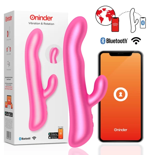 Oslo Pink Dual-Action Massager with App & Rotation