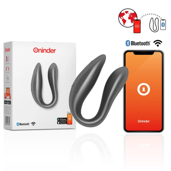 Lisboa Black Dual Motor App-Controlled Intimate Device