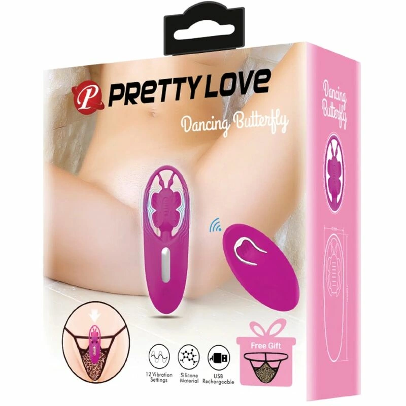 Pretty Love TaÅ„czÄ…cy Motylek Model do Majtek z Pilotem Liliowy 10