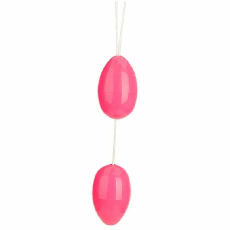 Twins Balls Pink - Dual Intimate Beads with Nylon Cord