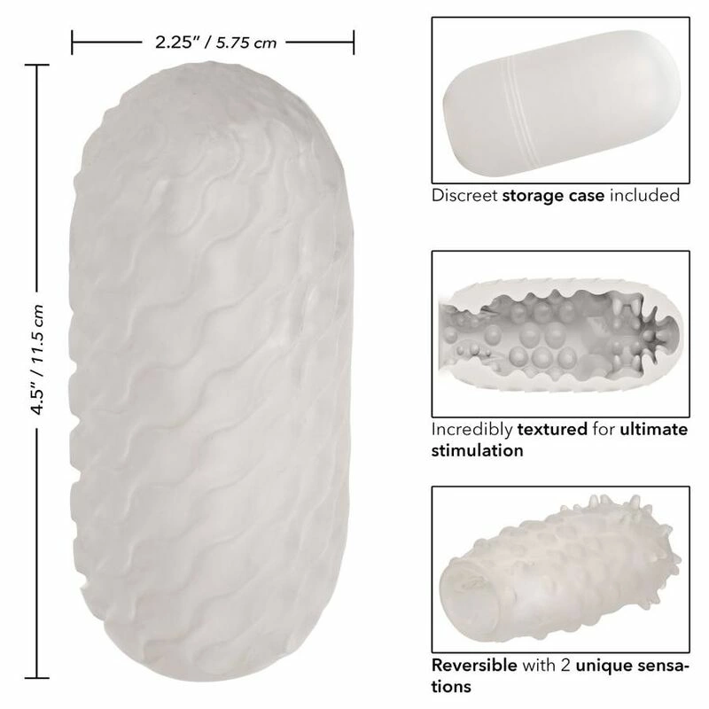 CalExotics Boundless Reversible Nubby - dwustronna maszyna intymna TPR 11