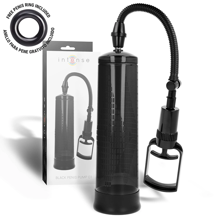 Pump 01 Black Vacuum Performance Device with Pressure Gauge 20cm