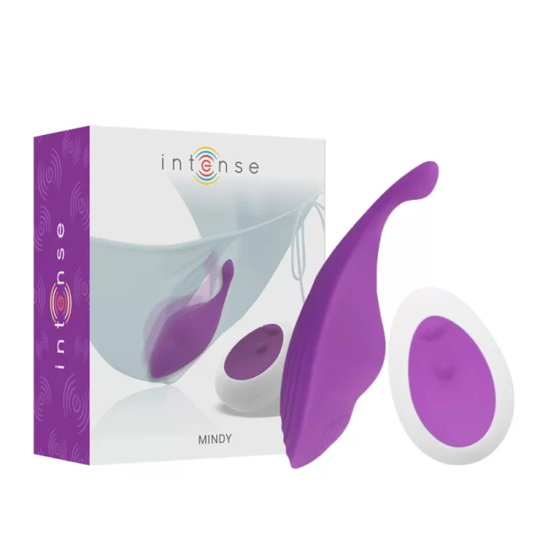 Mindy Panty Purple Remote Control - Ergonomic Silicone Wearable Model