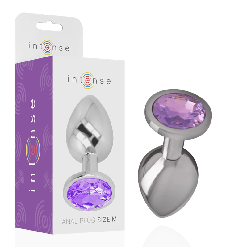 Metal Plug Violet Crystal - Aluminum