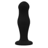 Black&Silver Sean Czarny Korek Anatomiczny Silikonowy Premium - Anelma Black&Silver Sean Czarny Korek Anatomiczny Silikonowy Premium