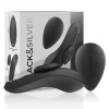 BLACK&SILVER Preston Rechargeable Silicone Panty Vibrator Black