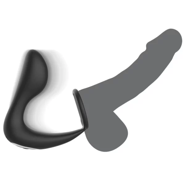 Black&Silver Intimate Remote-Controlled Silicone Massager