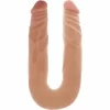Dual-Ended Intimate Device 35 cm Skin Tone Flexible PVC